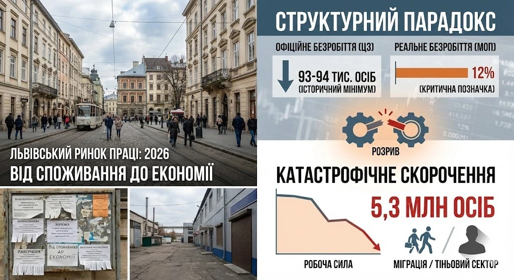 Львівський ринок праці: від споживання до економії.
