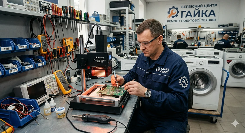 Майстерня «ГАЙКА»: відновлення пральних машин будь-якої складності