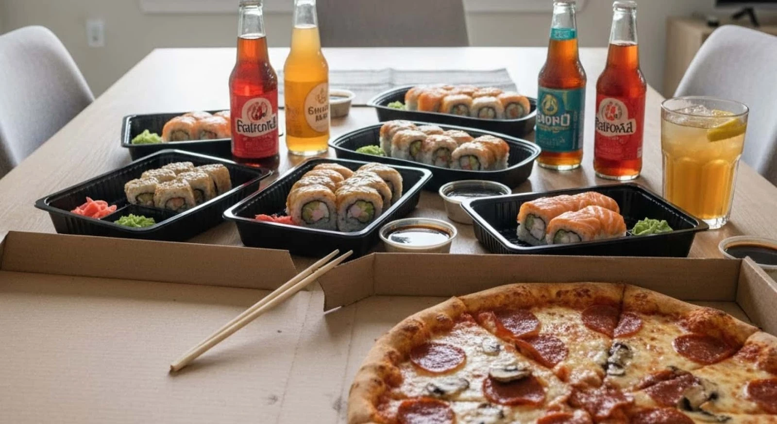 Де замовити піцу та суші до святкового столу: повне рішення від одного сервісу