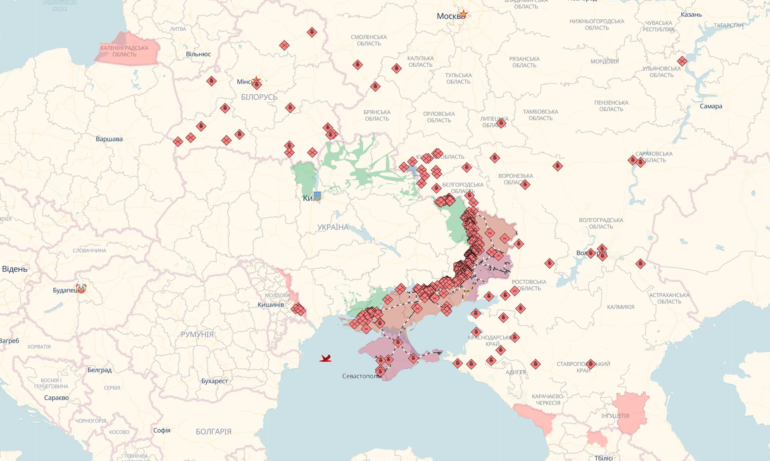 Мониторинг военных угроз с помощью интерактивных онлайн-сервисов